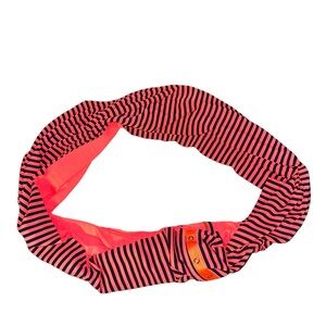 🥞 lululemon athletica Pink and Orange Striped Scarf 🧣 🍋